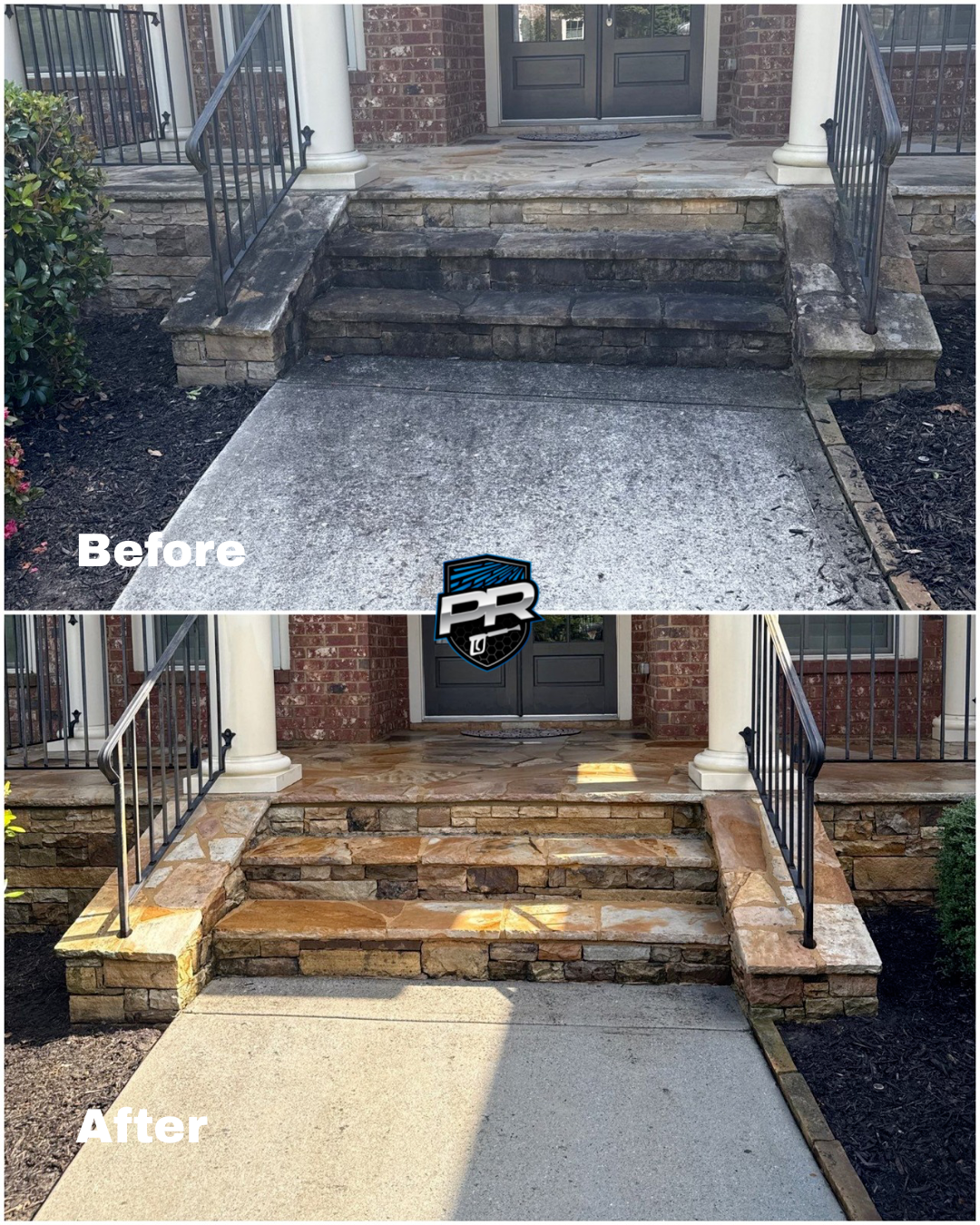 Front Entrance Pressure Washing in Lawrenceville, GA
